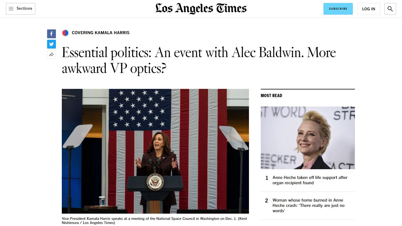 Essential politics: An event with Alec Baldwin. More ...